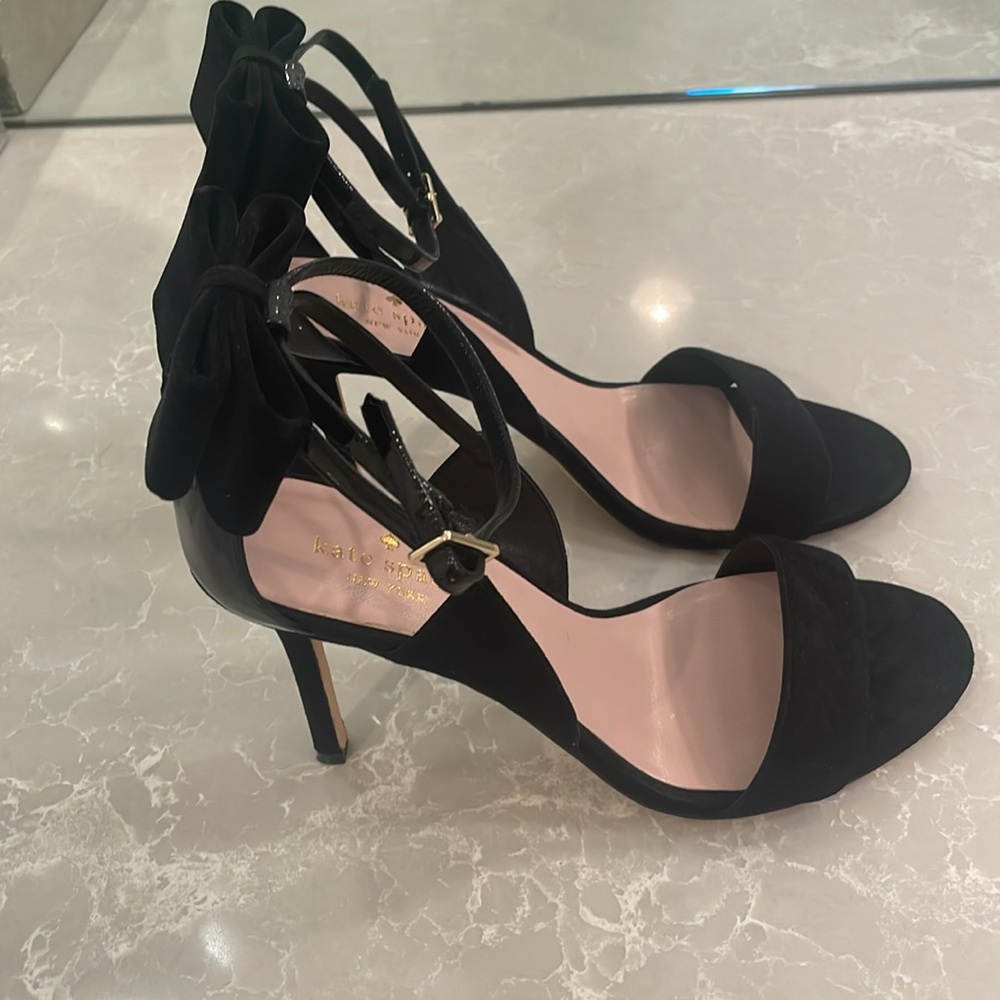 Kate Spade velvet and patent leather heels.